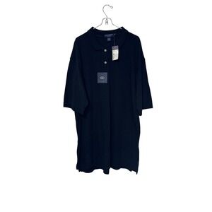 Daniel Cremieux Men Polo Shirt Classics Short‎ Sleeve Tall Cotton Black XLT NWT